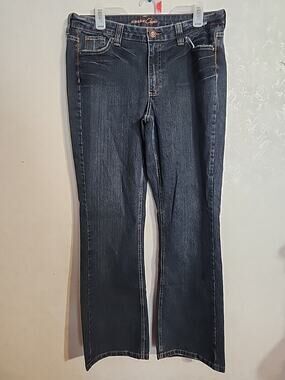 Riders Copper Jeans Womens Dark Wash Bootcut Mid-Rise 32" Waist